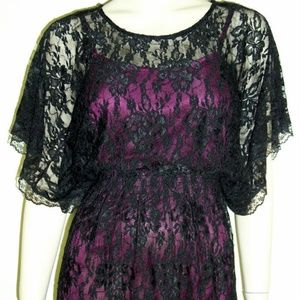 AGB NWT Sz 10 Lace Overlay Cocktail Dress #3092